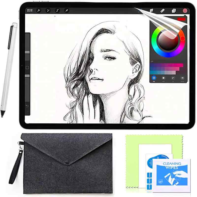 iPad Pro 11用の フィルム iPad 10.2 用 保護フィルム 紙のような描き心地 保護フィルム 反射低減 アンチグレア 貼り付け失敗無料交換 紙のようなフィルム
