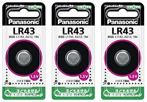 Panasonic 乾電池 ボタン電池 アルカリ LR43 3個セット Panasonic 乾電池 ボタン電池 アルカリ LR43 3個セット