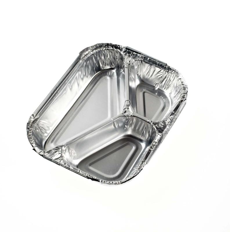 キャプテンスタッグ(CAPTAIN STAG) アルミバーベキュー仕切付三つ口プレート3個組 M-6659