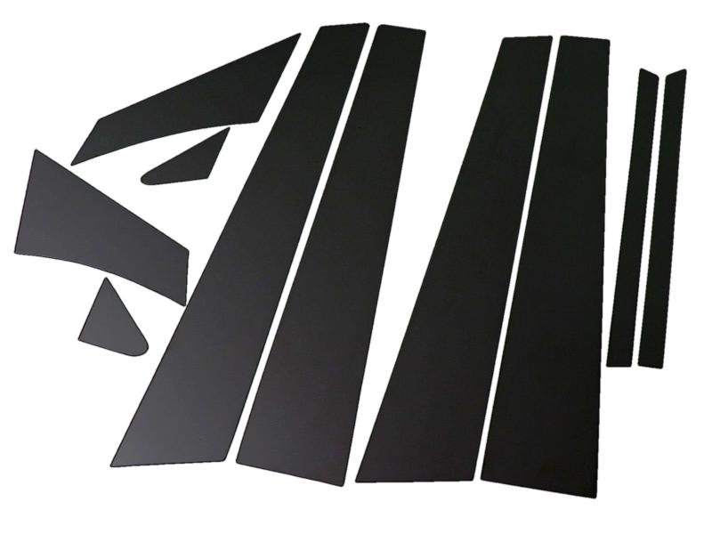 BRIGHTZ ランサー CS系 超鏡面ステンレスブラックメッキピラーパネル 10PC バイザー無用 【 PIL-BLA-36..