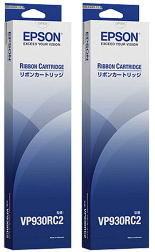 EPSON VP930RC2 リボンカートリッジ 純正品 2本セット EPSON VP930RC2 リボンカートリッジ 純正品 2本セット