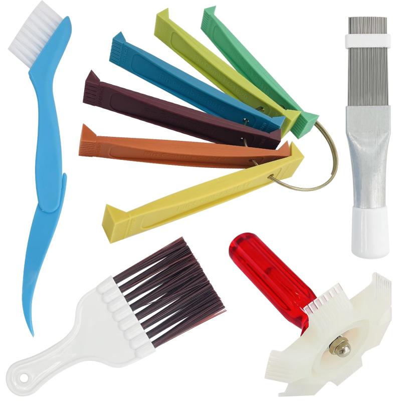 Socpuro エアコン 掃除ブラシ 10点セット フィンコーム 掃除 隙間ブラシ エアコンクリーナー キットセ..