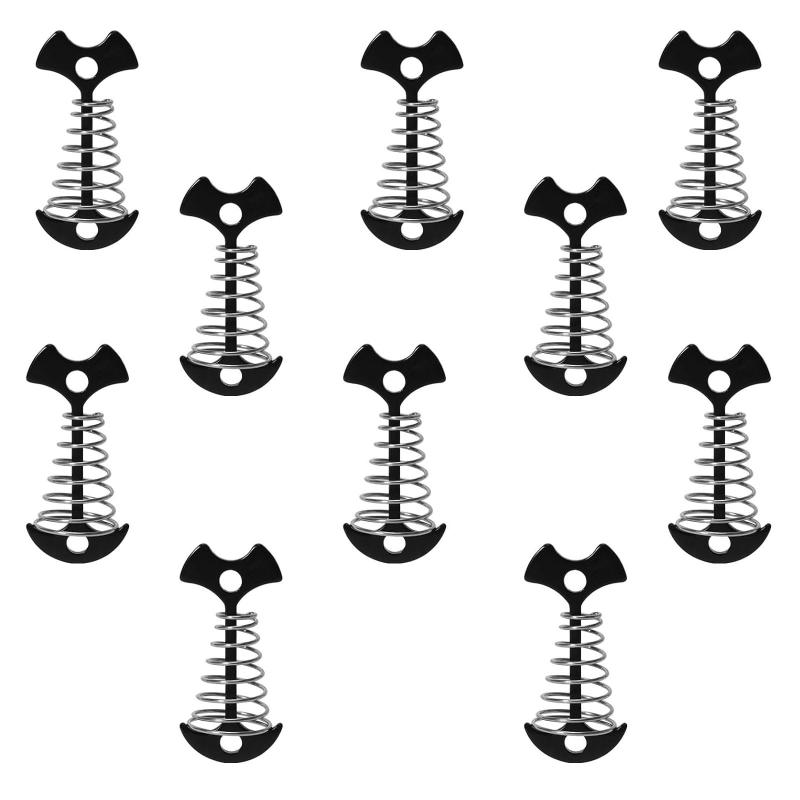 LOYELEY ウッドデッキ ペグ 自在金具 キャンプ キャンプ用テント ウッドデッキ専用 魚骨型 対応 ペグ・..