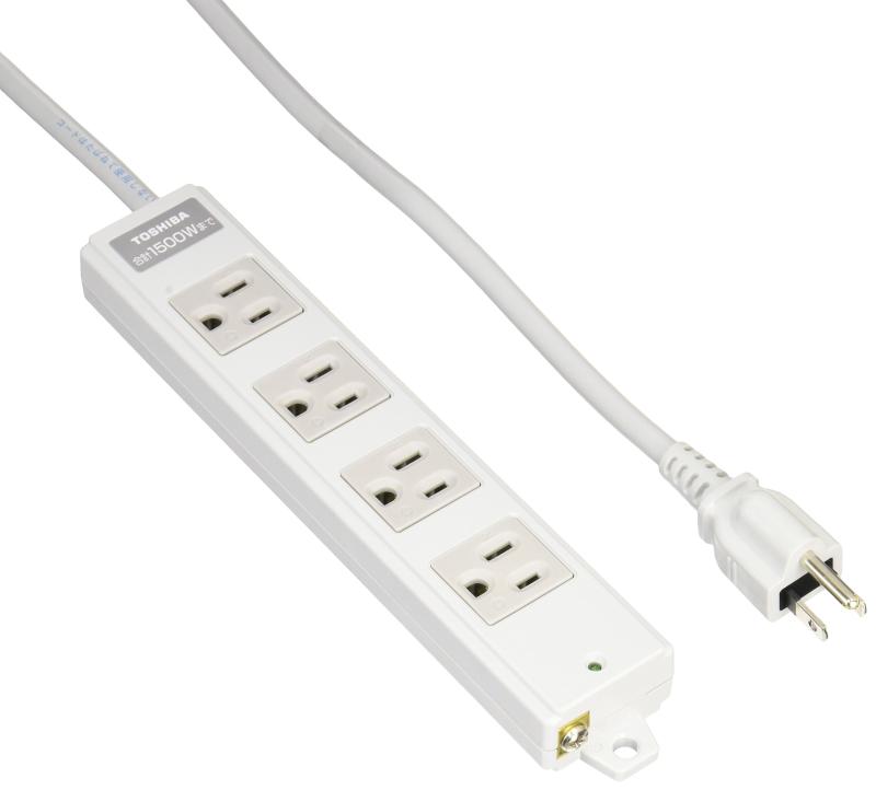 東芝ライテック OAタップ 4個口 コード長