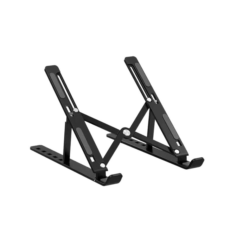 Akkerds ノートパソコンスタンド PCスタンド アルミ合金 タブレットスタンド 折りたたみ 軽量 安定 放熱 滑り止め 角度6段階調整 収納可能 在宅/出勤勤務 持ち運びに便利 10.5-15.6インチまで対