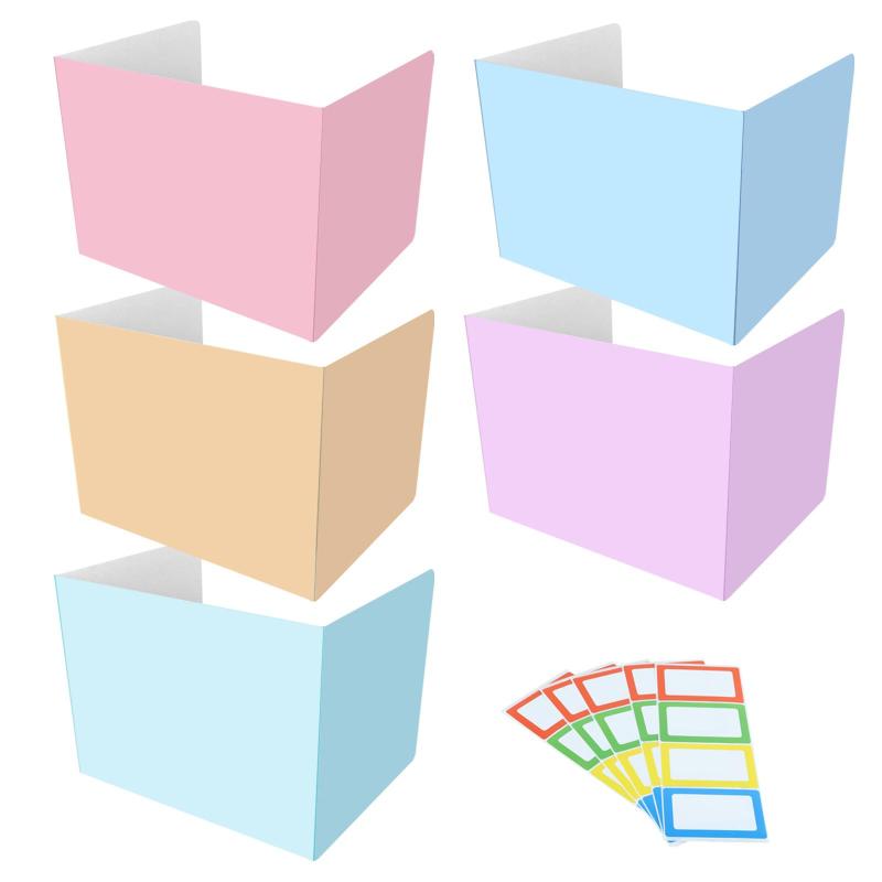 5個セット パーテーション 卓上 折りたたみ 卓上衝立 デスク パネル 3面タイプ 40*30*30cm 飛沫防止 デ..