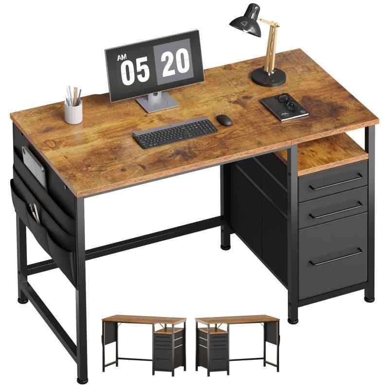 Maihail パソコンデスク引き出し付き 学習机 pcデスク