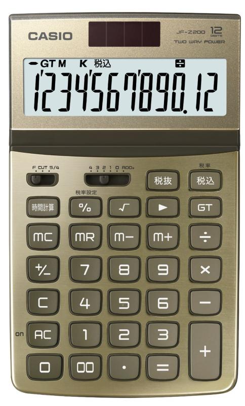 カシオ デザイン電卓 ジャストタイプ 12桁 JF-Z200(3)
