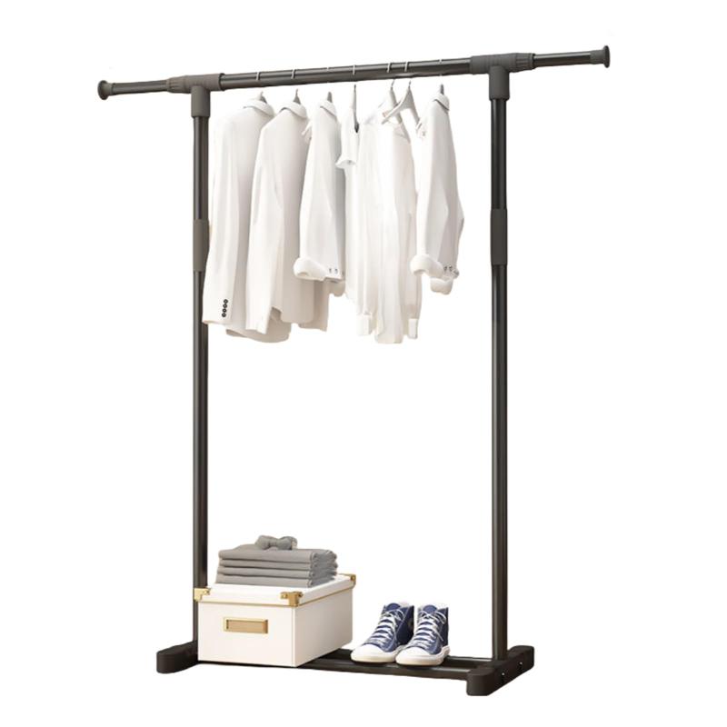 太陽の魚 ハンガーラック大容量収納洋服ラックハンガーパイプ組み立てが簡単で、滑車が付いているので..