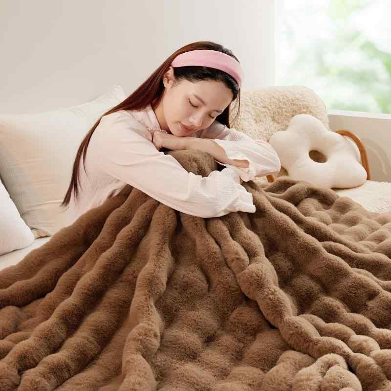 SAPHREAS 毛布 ふわとろ毛布 ブランケットも ひざ掛け ふわふわ もこもこ毛布 二枚合わせ 柔らかく肌触..