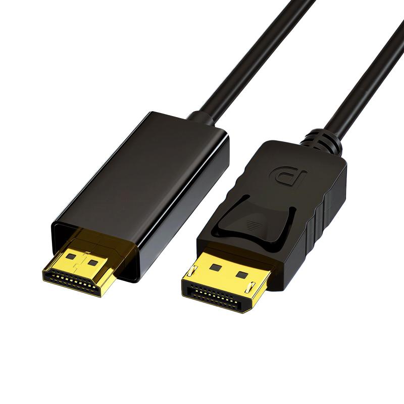DisplayPort HDMI 変換ケーブル 4K@60Hz ディスプレイポート HDMI 変換 ケーブル DP(PC) to HDMI(モニター/テレビ）単方向のみの変換に対応 HP、ThinkPad、AMD、デスクトップなどと互換性があります