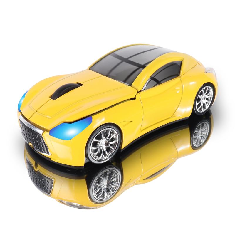 車型マウス 2.4GHzワイヤレス 電池式 無線 光学式 軽量 子供用 面白い 持ち運び便利 コンパクト カーマウス PC ノードパソコン コンピューター用 Windows Mac OS 対応