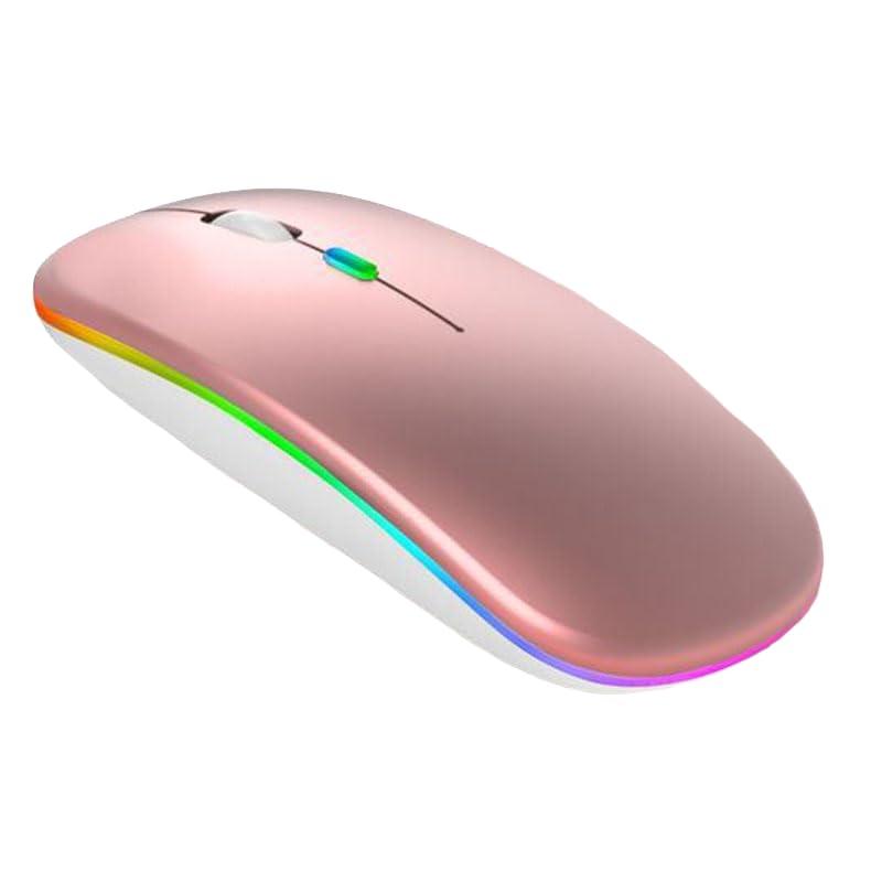 ワイヤレス 超薄型 充電式 無線 静音 3段階dpi切替 省電力 7色ライト 2.4GHz光学式 ワイヤレスマウス
