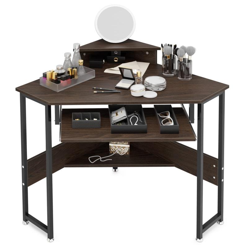 DEWEL コーナーデスク スライダー付