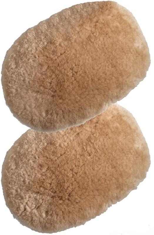 洗車 スポンジ 洗車ミット ムートンファイバー ウォッシンググローブ ムートングローブ 2個セット ナチ..