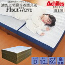 マットレス ダブル 高反発マットレス 3つ折り 10cm 折りたたみ アキレス マット 硬いマットレス 三つ折りマットレス ファミリー ベッド 高反発 三つ折り...
