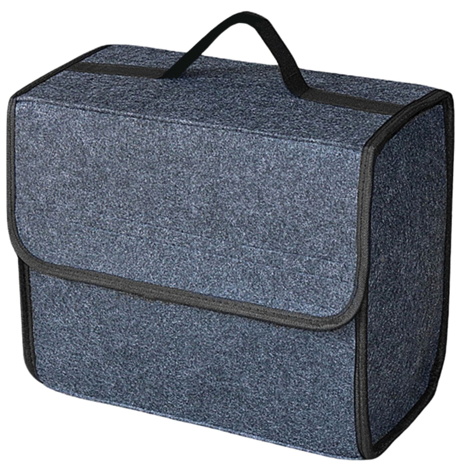geneX トランク 収納ボックス 収納 ボックス ケース フェルト素材 収納バッグ トランクバッグ トランク収納ボックス 救急用品 工具 (ダークグレー)