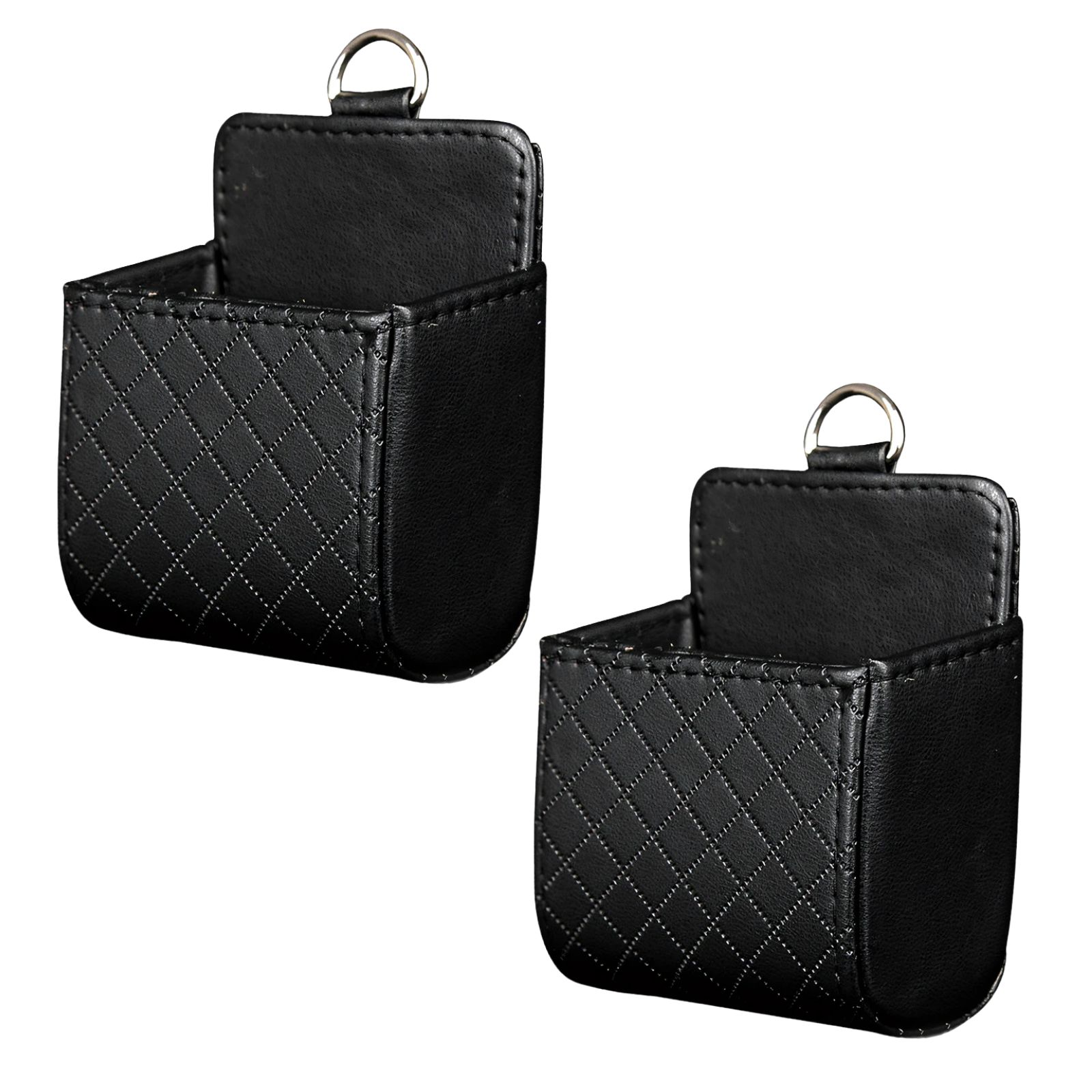 Acid 車用 小物入れ カー用品 車内収納グッズ 簡単取付 車用収納ポケット 2個セット