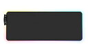 RUKARIO (ルカリオ) ブラック RGB ゲーム用マウスパッド 15種類の照明モード ソフトで滑らかなマイクロファイバー 防水 特大マウスパッド 31.5 X 11.8インチ 光るLED拡張マウスパッド XL XXL