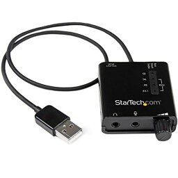 STARTECH.COM USB - DACヘッドホンアンプ S/PDIF対応 96KHZ/24BIT 2X 3.5MMミニジャック 1X 3.5MMトスリンク丸型コネクタ ICUSBAUDIO2D