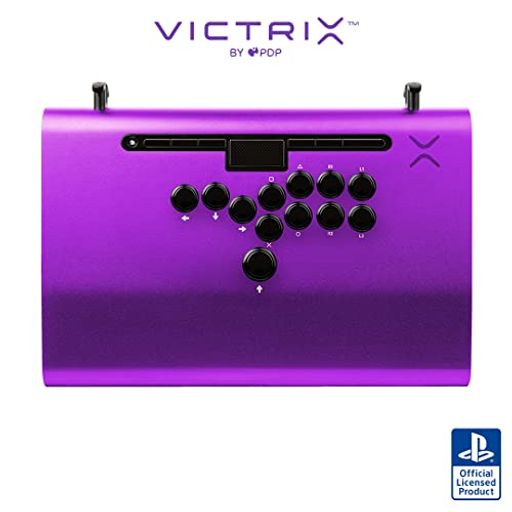 VICTRIX レバーレス アケコン VICTRIX BY PDP PRO FS-12 ARCADE FIGHT STICK FOR PLAYSTATION 5 - PURPLE