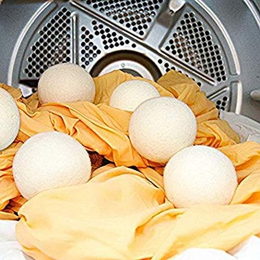 OKUSU-JP ウールボール 乾燥機用 乾燥ボール 6個セット 直径7CM ドライヤーボール 除湿ボール 衣類乾燥除湿 洗濯ボール 繰り返し使用可能 静電気防止 収納バッグ付き 直径7CM 6個セット