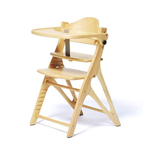 大和屋 ベビーチェア アッフル アッフルチェア AFFLE A01 NA 約 50CM X 60CM X 80CM ベビー ハイチェア 木製 ハイタイプ キッズ チェア 高さ調節可能 子供 椅子 ダイニング 北欧 おしゃれ かわいい