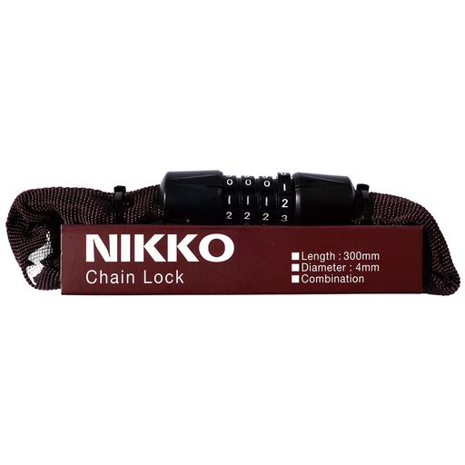 ニッコー(NIKKO) チェーンロック [N658C300/Φ4×300MM] アフリカンブラウン