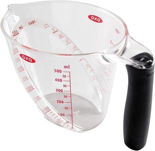 OXO(オクソー) 計量カップ 電子レンジ 食洗機 対応 耐熱 アングルドメジャーカップ 中 500ML クリア