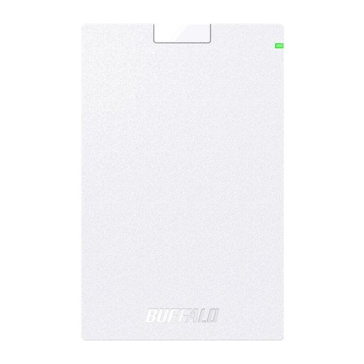 BUFFALO USB3.1(GEN.1)対応 ポータブルHDD スタンダードモデル ホワイト 1TB HD-PCG1.0U3-BWA