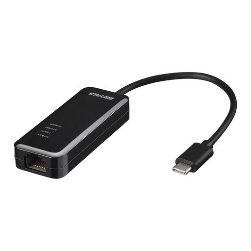 バッファロー 有線LANアダプター GIGA TYPE-C USB3.1(GEN1)対応 日本メーカー 【NINTENDO SWITCH動作確認済み】 ブラック LUA5-U3-CGTE-NBK