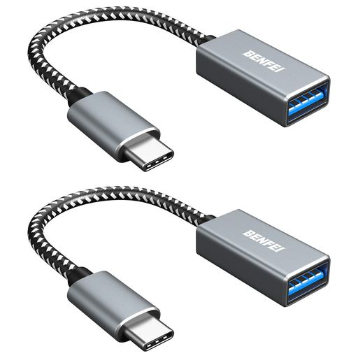 BENFEI USB-C & USB 3.0 変換アダプタ 2個セット TYPE C USB-A 最大5GBPS タイプC - USB 3.0 アダプタ IPHONE 15 PRO/MAX MACBOOK PRO/AIR 2023 IPAD PRO