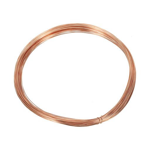 PATIKIL 66フィート ソリッド裸銅ワイヤー 29ゲージ99.9%じゅん銅ワイヤー0.35MMソフトビーディングワイヤー メタルプラントステムタイ ジュエリークラフト用(20M)