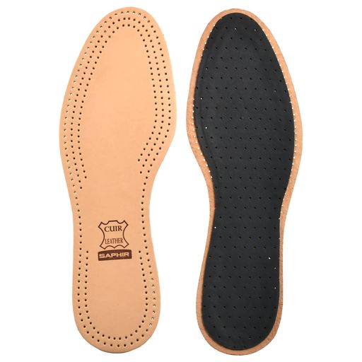 [サフィール ブルー] 吸湿性 ヌメ革 中敷き シープレザー インソール 革靴 足のにおい サイズ調整 ビジネスシューズ ドレスシューズ ナチュラルタン 40(25.0CM)