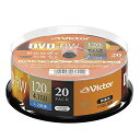 ビクター VICTOR くり返し録画用 DVD-RW VHW12NP20SJ1 (片面1層/1-2倍速/20枚)