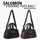 SALOMON サロモン ショルダーバッグ トートバッグ PADDING TOTE BAG 2WAYバッグ ハンドバッグ BLACK CHOCOLATE クロス...
