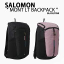SALOMON サロモン リュック バッグ MONT LT BACKPACK モント LT バッグパック BLACK PINK ボディバッグ RACE FLAG...