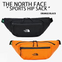 THE NORTH FACE ノースフェイス ヒップサック ウエストバッグ SPORTS HIP SACK スポーツヒップサック BLACK ORANGE ラン...