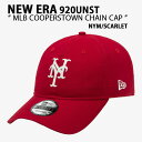 NEW ERA j[G Lbv 920UNST Cooperstown Chain MLB Ball Cap NYM SCARLET N[p[Y^E bc x[X{[Lbv Xq NVbN t[TCY 13549196yÁzgpi