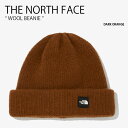 THE NORTH FACE ノースフェイス ニット帽 WOOL BEANIE ウール ビーニー ニットキャップ 帽子 メリノウール オレンジ メンズ レディー...