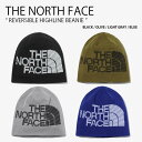 THE NORTH FACE ノースフェイス ニット帽 REVERSIBLE HIGHLINE BEANIE リバーシブル ハイライン ビーニー ニットキャップ 帽子 ブラック カーキ グレー ブルー ロゴ ストリート カジュアル NE3BN73A/B/C/D【中古】未使用品