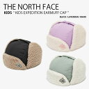 THE NORTH FACE ノースフェイス キッズ キャップ KIDS EXPEDITION EARMUFF CAP エクスペディション イヤーマフ 帽子 耳あて ボア フリース ブラック パープル カーキ ロゴ カジュアル 男の子 女の子 子供用 NE3CN52R/S/T【中古】未使用品