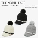 THE NORTH FACE ノースフェイス レディース キャップ W'S WOOL LOOSE CAP ウール ルーズ キャップ 帽子 ニット カジュアル ストリート ブラック ホワイト グレー 女性用 NE3CN62A/B/C【中古】未使用品(4)
