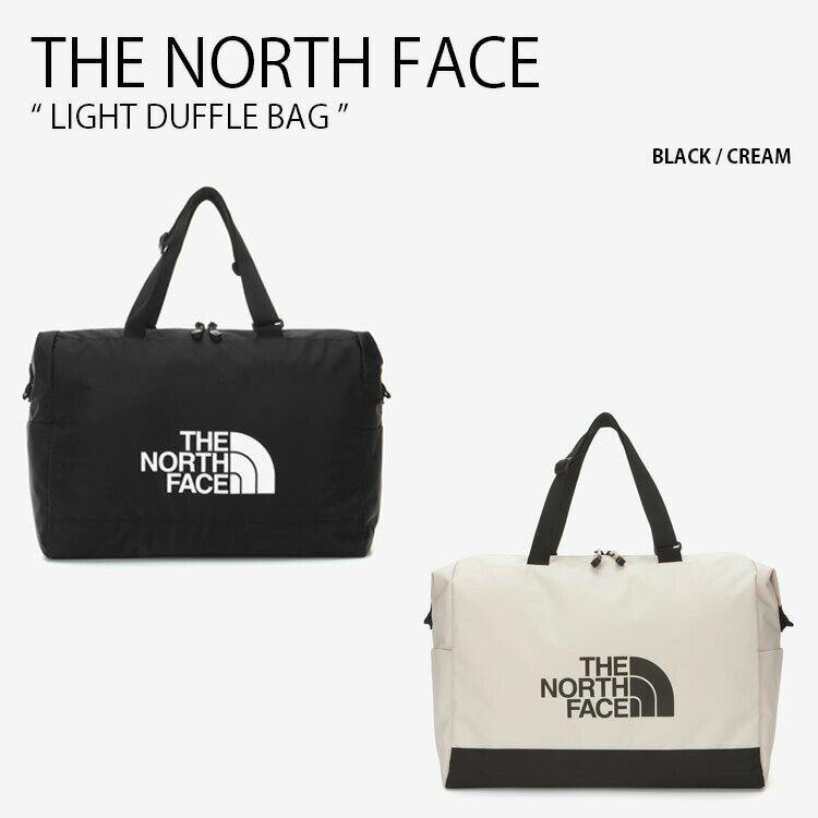 THE NORTH FACE ノースフェイス ボストンバッグ LIGHT DUFFLE BAG ライト ダッフル バッグ ドラムバッグ ダッフルバッグ トラベルバッグ かばん ロゴ ブラック ベージュ WHITELABEL メンズ レディース 男性用 女性用 男女共用 NN2FP62J/K NN2FN68J/K【中古】未使用品