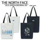 THE NORTH FACE ノースフェイス トートバッグ ECO SHOULDER BAG SD エコバッグ ショッピングバッグ IVORY NAVY 深めト...