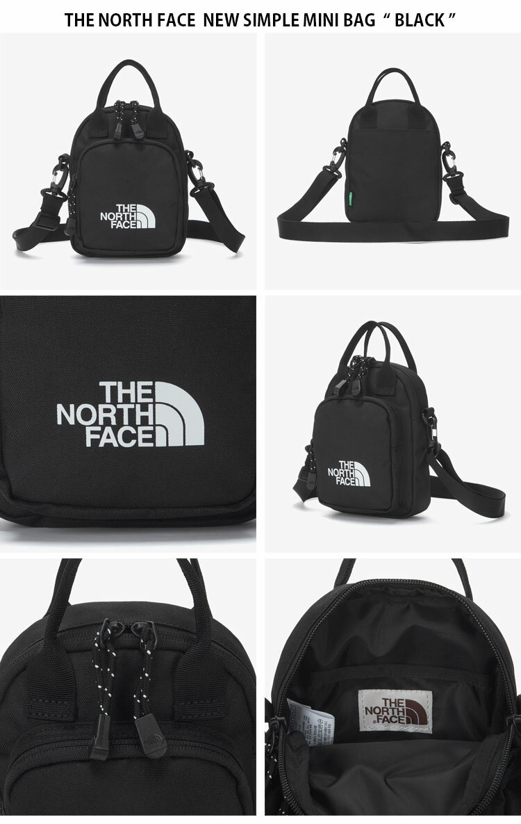 THE NORTH FACE ノースフェイス ショルダーバッグ NEW SIMPLE MINI BAG ニュー シンプル ミニ バッグ クロスバッグ トートバッグ かばん ロゴ ブラック カーキ レッド WHITELABEL メンズ レディース 男性用 女性用 男女共用 NN2PN53J/K/L【中古】未使用品