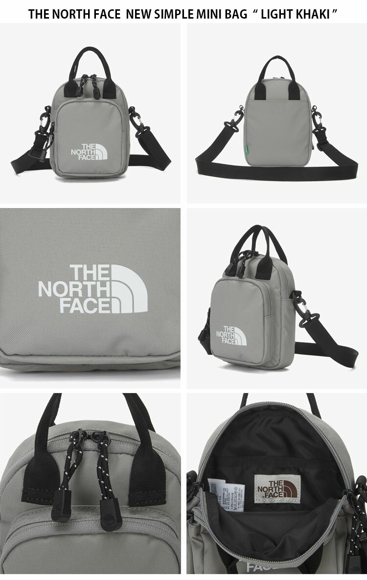 THE NORTH FACE ノースフェイス ショルダーバッグ NEW SIMPLE MINI BAG ニュー シンプル ミニ バッグ クロスバッグ トートバッグ かばん ロゴ ブラック カーキ レッド WHITELABEL メンズ レディース 男性用 女性用 男女共用 NN2PN53J/K/L【中古】未使用品