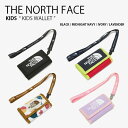 THE NORTH FACE ノースフェイス キッズ 財布 KIDS WALLET ウォレット 折りたたみ コインケース ネックストラップ ベルクロ ロゴ ストリート カジュアル ブラック ネイビー アイボリー ラベンダー 子供用 男の子 女の子 NN2PN56R/S/T/U【中古】未使用品 LPL 1