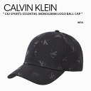 Calvin Klein カルバンクライン キャップ CKJ SPORTS ESSENTIAL MONOGRAM LOGO BALL CAP METAL CK ...