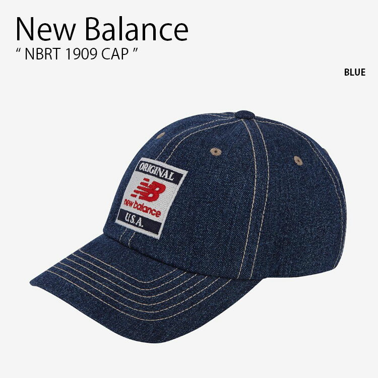 New Balance ニューバランス ベースボールキャップ NBRT 1909 CAP キャップ 帽子 カジュアル ストリート クラシック 屋外活動 ブルー ..